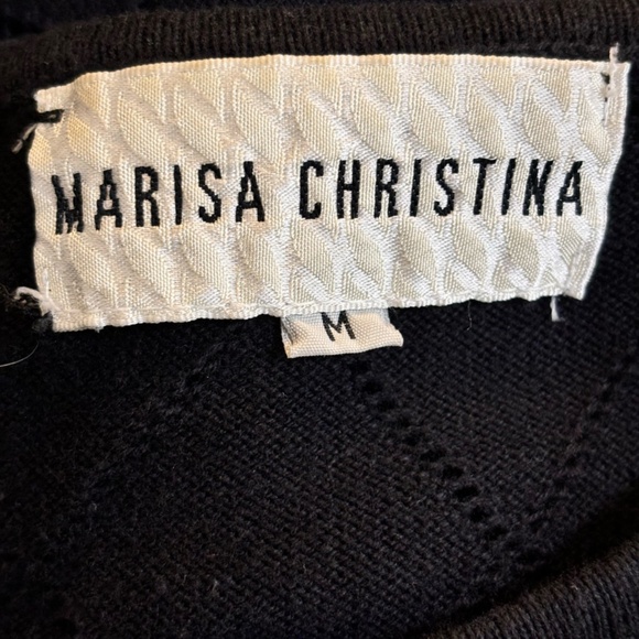 VTG Marisa Christina Button Up casual Sweater Argyle Pattern Preppy academia szM - Picture 6 of 6